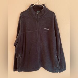 Women’s Columbia Black Warm Fleece Jacket, Full Zip, Plus Size 4X
